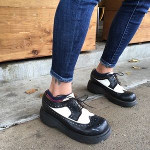 Dr Martens Bex Black White Tuxedo Style 